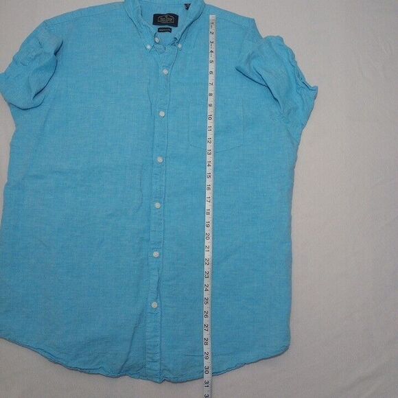 Nat Nast Men's‎ 2XL Shirt American Fit Light Blue Button Up Short Sleeve - Picture 5 of 6